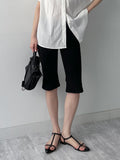 Span incision biker shorts