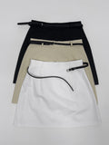[Belt SET] Cotton A-line Mini Skirt