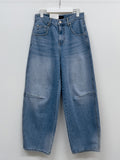 [Unisex] Force 10 Pintuck Wide Denim Pants