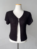 Bintz Two-Button Short Sleeve Knit Vest