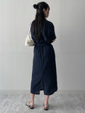 [SET] Stitch Linen Silky Two-Piece