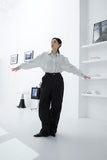 cut out black pants