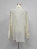 Pleated Strap Loose Fit Blouse