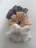 [Scrunchie Set/Reversible] Tencel See-Through Half Blouse