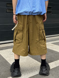 Nylon One-Tuck Bermuda Pants