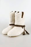 Shearling fleece boots