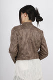 Suede Cropped Leather Jacket