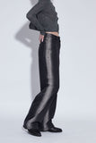side washing black jeans