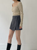 Tours Unbalanced Mini Skirt