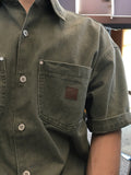 Sus patch work half shirt