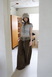 Liz Check Frill Blouse