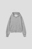 Lowell crop fingerhole hood zip-up