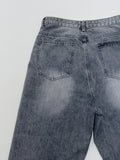 Stone cat brush wide denim pants