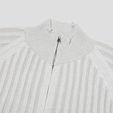 Sep Contrast Knitted Zip Up