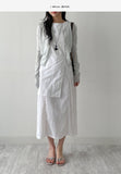 Joanne Nylon Sleeveless Wrap One Piece Long