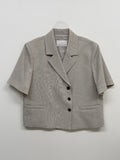 [summer] Repair Van Double Crop Half Jacket