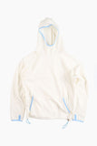 Carmine waffle hood sweat long sleeve