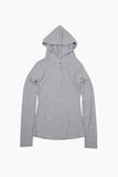 Seasoning stripe hood long sleeve