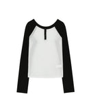 Henley Raglan Long Sleeve