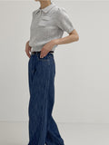 Puff wool short sleeve knit
