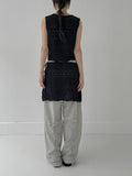 Punching Lace Knit Skirt