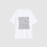 English lettering short sleeve t-shirt