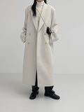 [unisex] Deep Slit Overfit Double Long Coat