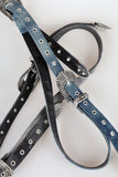 Washing Denim Eyelet Belt