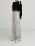 Forming double hole crop knit