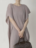 [Premium] Issey Pleated Wing Sleeveless One Piece