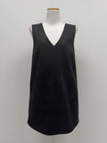 Suede V-neck Mini One Piece