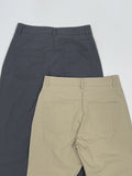 Cotton Nylon Semi-Bootcut Pants