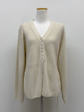 [wool50%] Glass Wool V-Neck Cardigan