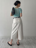 Halter Bustier Short Sleeve T-Shirt