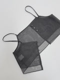 Organza Popo Layered Bustier