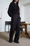button belt slacks
