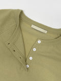 Cash Henley Neck Raglan Knit