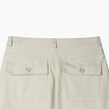 Rough-cut Bermuda shorts