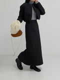 Coco Padded High Waist Long Skirt