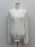 Anna V-neck see-through loose fit knit