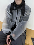 Translucence plastic zip-up