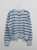 Glam Striped Crop Cardigan