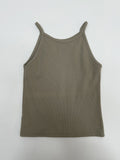 Halter Round Ribbed Sleeveless