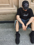 Checka Dirty Oil Bermuda Denim Pants