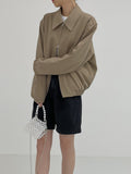 Sunny two-way short overfit blouson