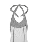 BLOCK LINE HALTER SLEEVELESS