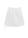 (W) Has Pleats Wrap Skirt