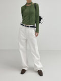 [unisex] Rivet Cargo Cotton Wide Pants