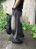 Ramie Brush Balloon Denim Pants