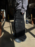 Buyer Parachute Black Blue Pocket Denim